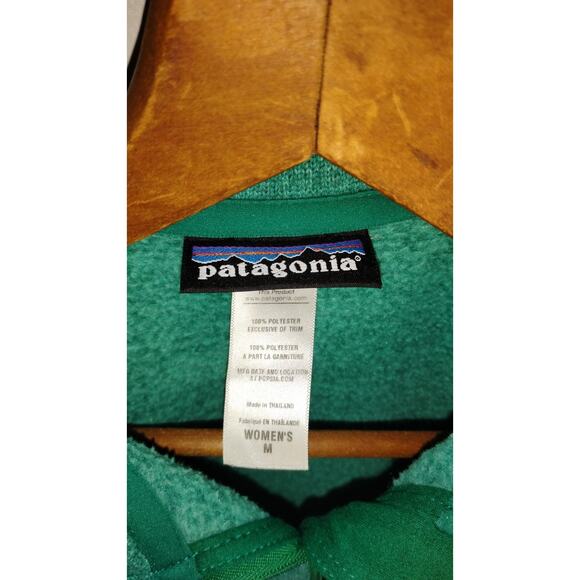 Patagonia Women’s Medium Green Better Sweater 1/4 Zip Cozy Outdoor Pullover - Picture 3 of 9